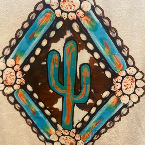 🌵🌵 Southwestern Long Sleeve Top Size Medium - Picture 2 of 4